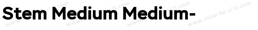 Stem Medium Medium字体转换
